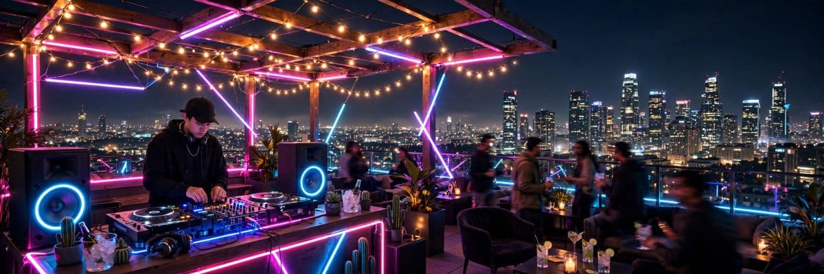 Neon Skyline Rooftop Sessions